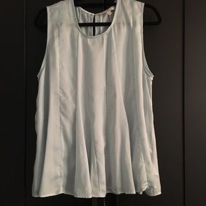 Anthropologie light blue blouse